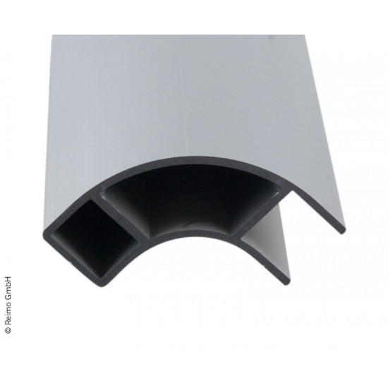 Aluminum furniture corner profile 2.2 m - Open on one side