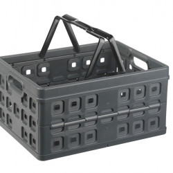 Folding box with carrying handles, 32 liters