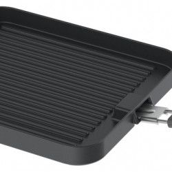 Universal grill plate - ribbed