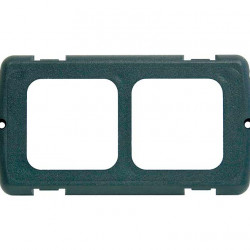 Double mounting frame CBE MAT2NL/G slate grey RAL7015