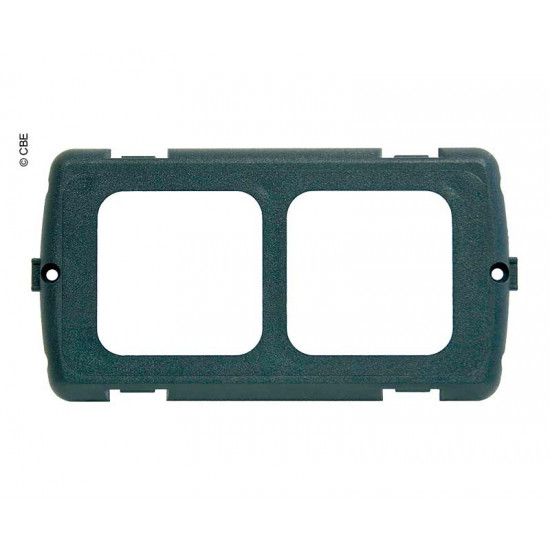 Double mounting frame CBE MAT2NL/G slate grey RAL7015