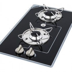 Built-in gas hob with 2 burners - burners arranged in series