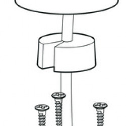 Scanstrut DS-H6 roof penetration, plastic, 2-6 mm - horizontal