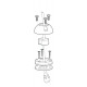 Scanstrut DS-H6 roof penetration, plastic, 2-6 mm - horizontal