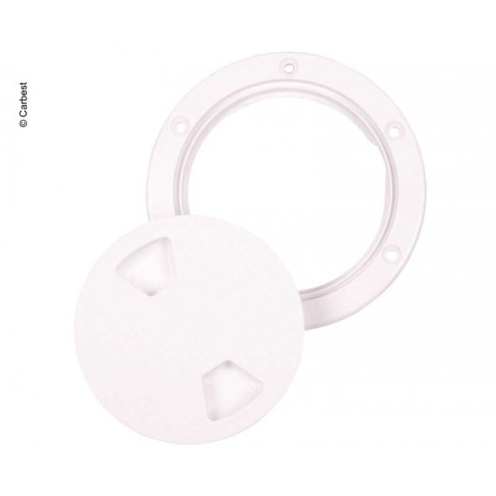 Carbest inspection opening with screw cap Ø205mm, white