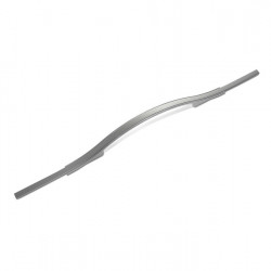Cabinet handle, silver, matt lacquered, length 160mm