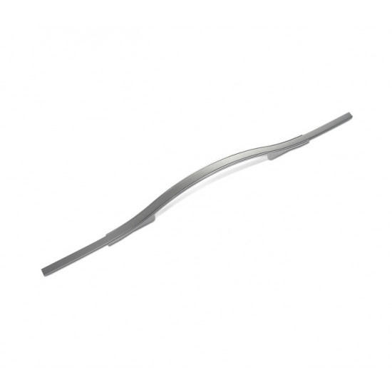 Cabinet handle, silver, matt lacquered, length 160mm
