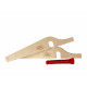Clothesline holder 25m, 15mm plywood for caravan, horizontal