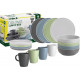 Dolomite Melamine Dinnerware Set - 16-piece - For 4 people