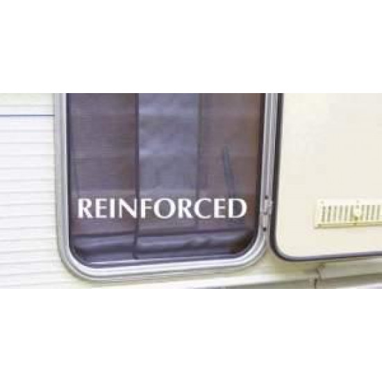 Mosquito door curtain, height adjustable