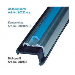 Rubber sealing profile for aluminum strips 20 x 11 mm - 1 linear meter