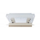 Roof hatch with mosquito net 280 x 280 mm - frosted glass - beige inner frame