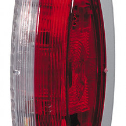 Red/white outline marker light, left, grey base plate