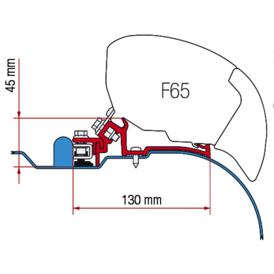 Adapter F 65 Fiamma Kit Iveco Daily H2