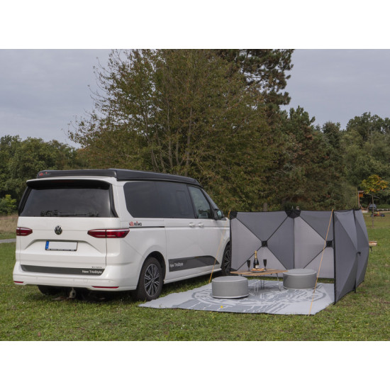 Smögen windbreak - 500 x 125 cm - Grey