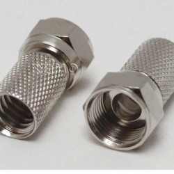 F-connectors for coaxial cables, 2 pieces