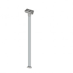 Folding table leg, folds down at the top