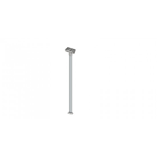 Folding table leg, folds down at the top