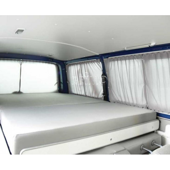VW T6/5 KR Curtain Set Grey - Translucent