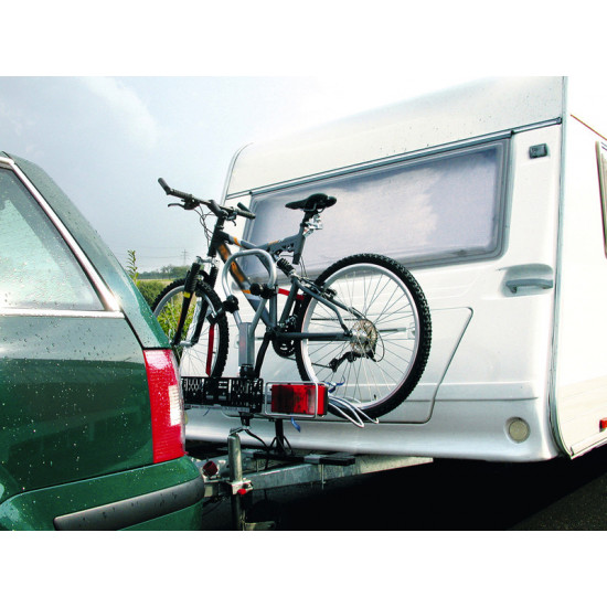 Drawbar adapter for bicycle carriers