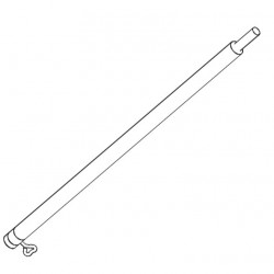 Aluminum extension tube 1.0m 2S