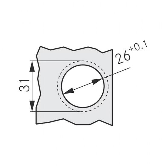 Tiomos Mini 95 Click glass door hinge