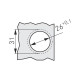 Tiomos Mini 95 Click glass door hinge