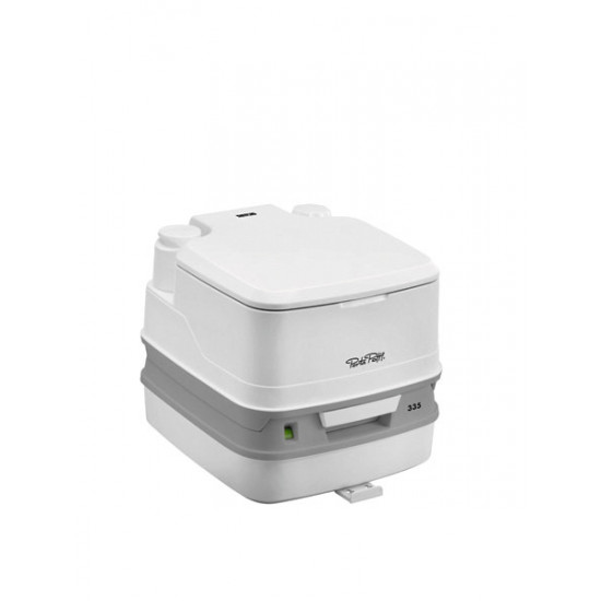 Porta Potti 335 portable camping toilet - with hold-down kit - white