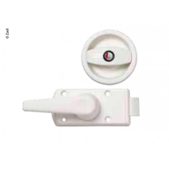 Caravan door lock, right, white