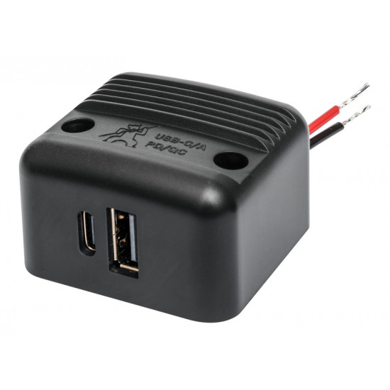 Double socket 1x USB-C / 1x USB-A