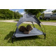 Camp4 dog lounger with sunshade 88x78x18cm