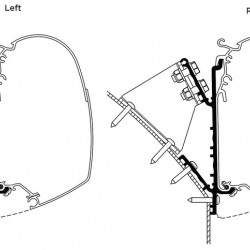 Awning adapter for Omnistor TO 5200 Knaus Deseo 350cm