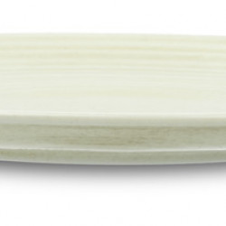 Magnetic porcelain plate, sand color, Ø 26.0 cm