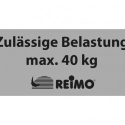 Sticker "Maximum permissible load 40 kg"