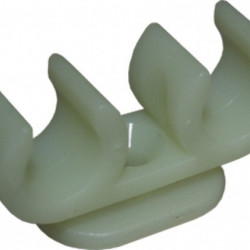 Uni-Quick 12mm pipe system: Double plastic pipe clamp, 5 pieces
