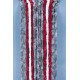 Fluffy curtain 56x185 grey/red/white for caravan doors