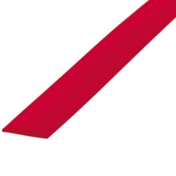 Cover profile for keder rail, red, 12mm, 200m roll