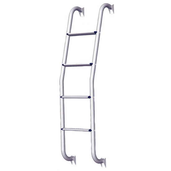 Aluminum ladder, 4 steps, 126cm