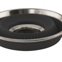 Silicone coffee filter holder, foldable, 15x13x3/8 cm, dark blue