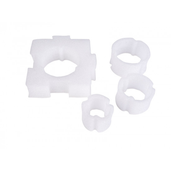 Glass and cup holder set, 17 pieces.