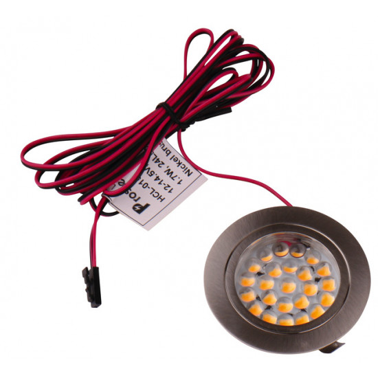 Stainless steel LED spotlight with 24 LEDs
