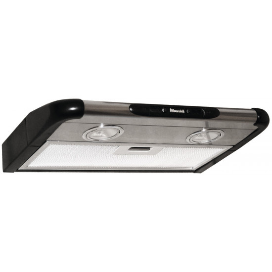 12V Flat Cooker Hood - Black/Silver