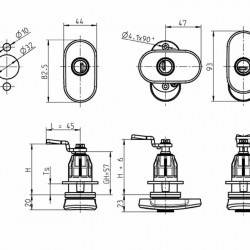 Double Red twist-lock fastener