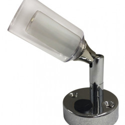Reading lamp with double acrylic glass