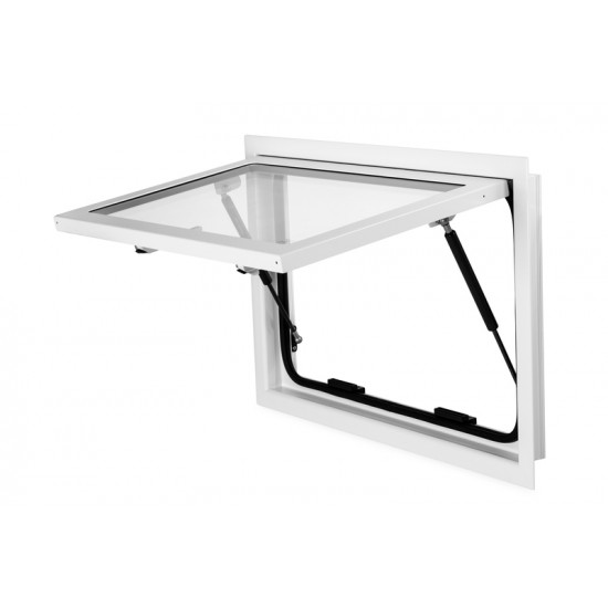 RW Explorer safety glass awning window for expedition vehicles - White
