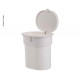 Suction cup bin, white, up to 3kg, push-button