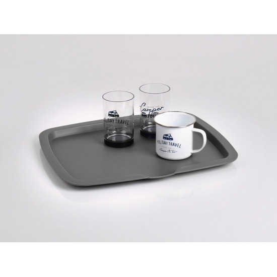 Silicone Dish Dryer - White / Grey