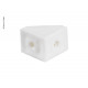 Mini white furniture connectors, loose