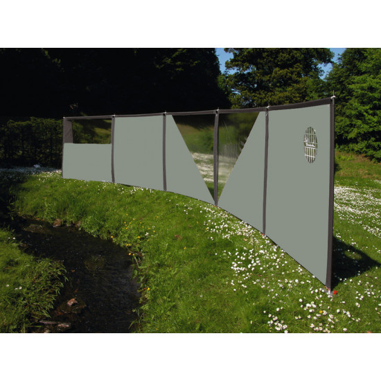 Variable wind protection system, extendable to desired length