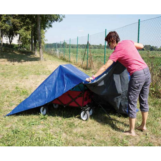 blue tarpaulin